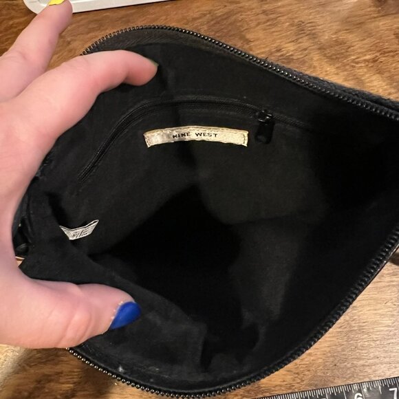 NINE WEST black Fabric Crossbody Purse - Picture 6 of 9